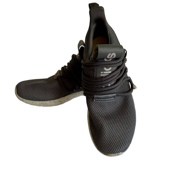 Adidas Lite Racer Sneakers Gray Grey Running Shoes Tennis Mens Size 8.5 EU 42 - Picture 5 of 8